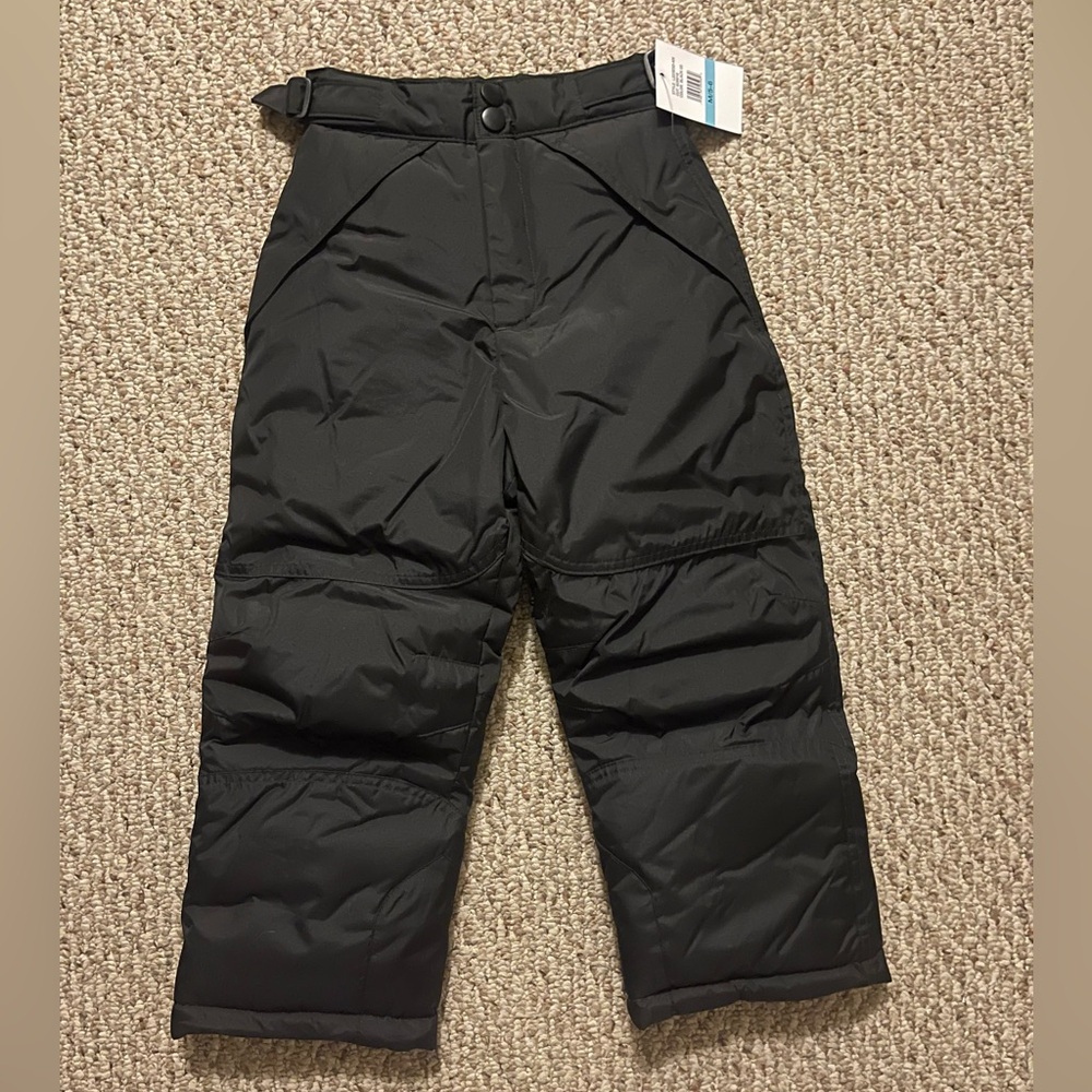 NEW London Fog Kids Black Insulated Pants (M/5-6)